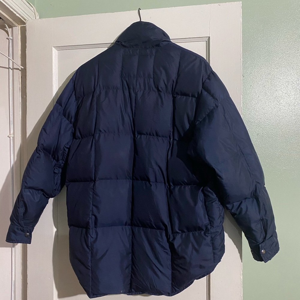 Vintage Men's Ralph Lauren Polo Sport Navy/Tan Jacket Puffer Coat - Men Small - Picture 3 of 14